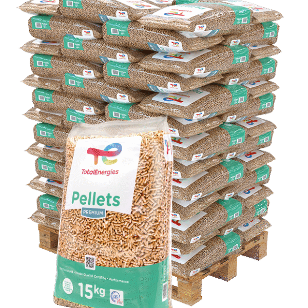 3 Paletten Pellets von TOTALENERGIES
