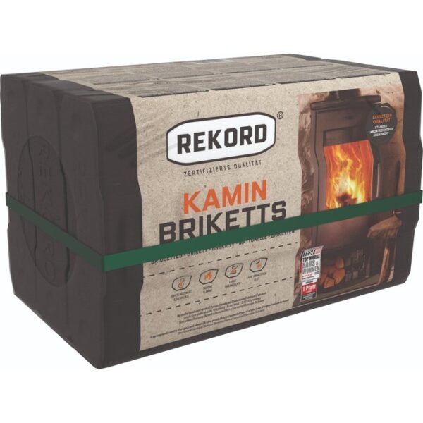 REKORD Braunkohlebriketts als Palette Folie (90 x 10 kg)